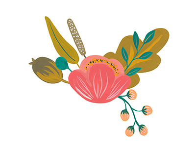 Gouache Flower